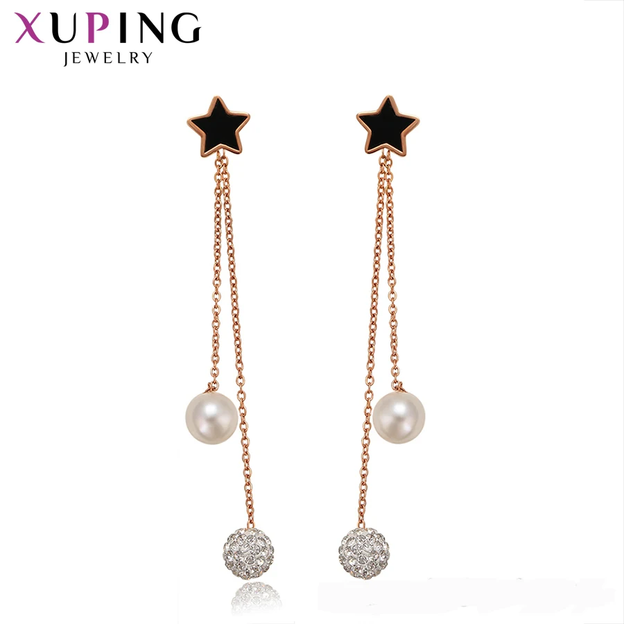 Xuping Star Shape Personalized Drop Earrings Women Fashion Stainless Steel Jewelry Party Gifts S186.7-99031
Xuping Star Shape Personalized Drop Earrings Women Fashion Stainless Steel Jewelry Party Gifts S186.7-99031