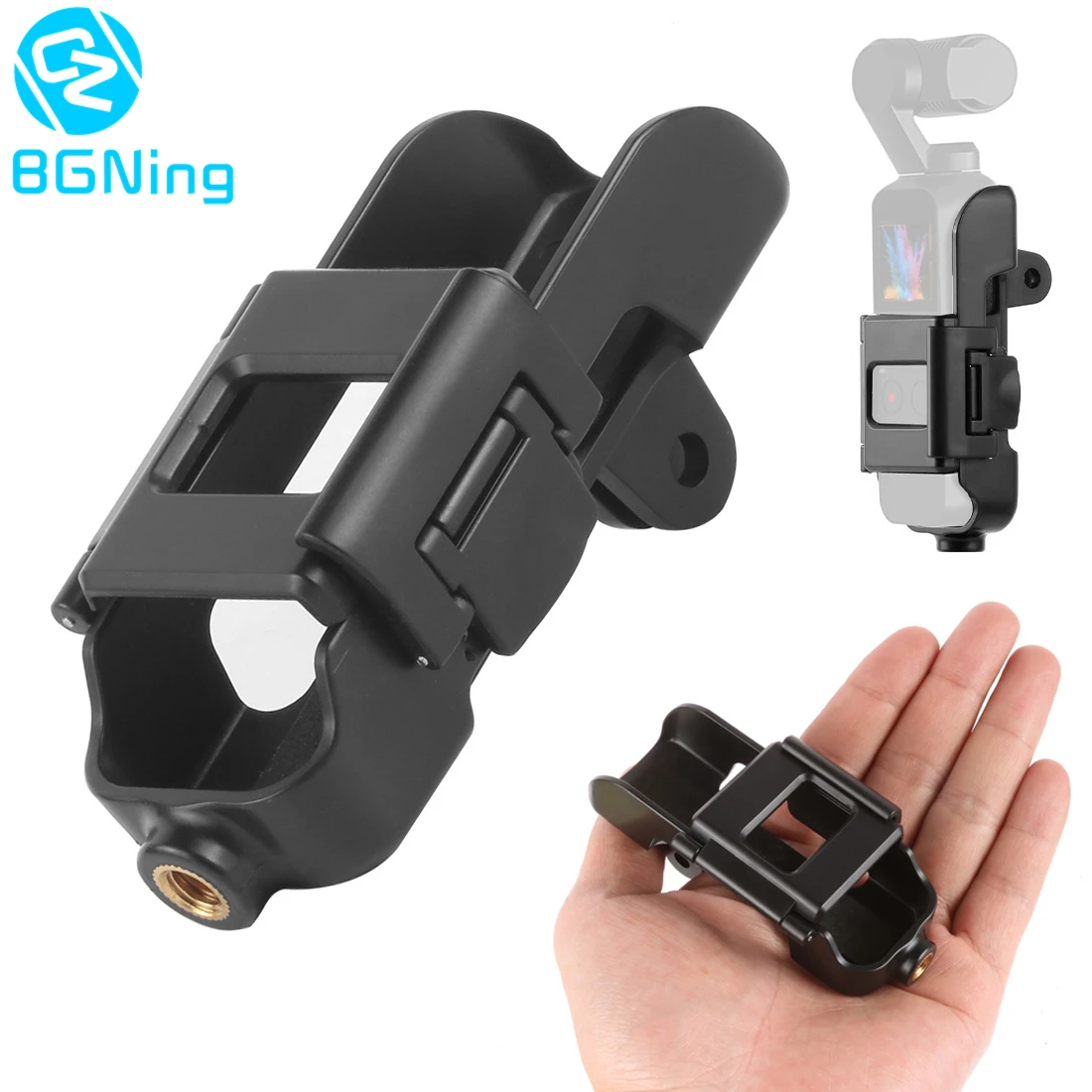BGNing Protective Cover for OSMO Pocket 2 Bracket Frame Housing Shell 1/4" Screw Hole For DJI Handheld Gimbal Camera | Электроника