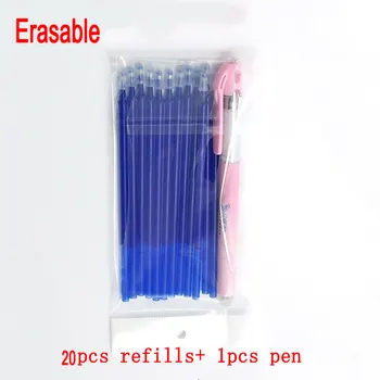 DELVTCH 0.5MM 20+1pcs/set Erasable Pen Refill And 1pcs Erasable Pen Set Student Exam Gel Pen Office Stationery Erasable Pen Rods
DELVTCH 0.5MM 20+1pcs/set Erasable Pen Refill And 1pcs Erasable Pen Set Student Exam Gel Pen Office Stationery Erasable Pen Rods