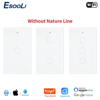 EsooLi 1/2/3 Gang US Standard Tuya Smart Life APP Wifi Smart Wall Touch Light Switch Crystal Glass Single Fire Line Touch Switch
EsooLi 1/2/3 Gang US Standard Tuya Smart Life APP Wifi Smart Wall Touch Light Switch Crystal Glass Single Fire Line Touch Switch