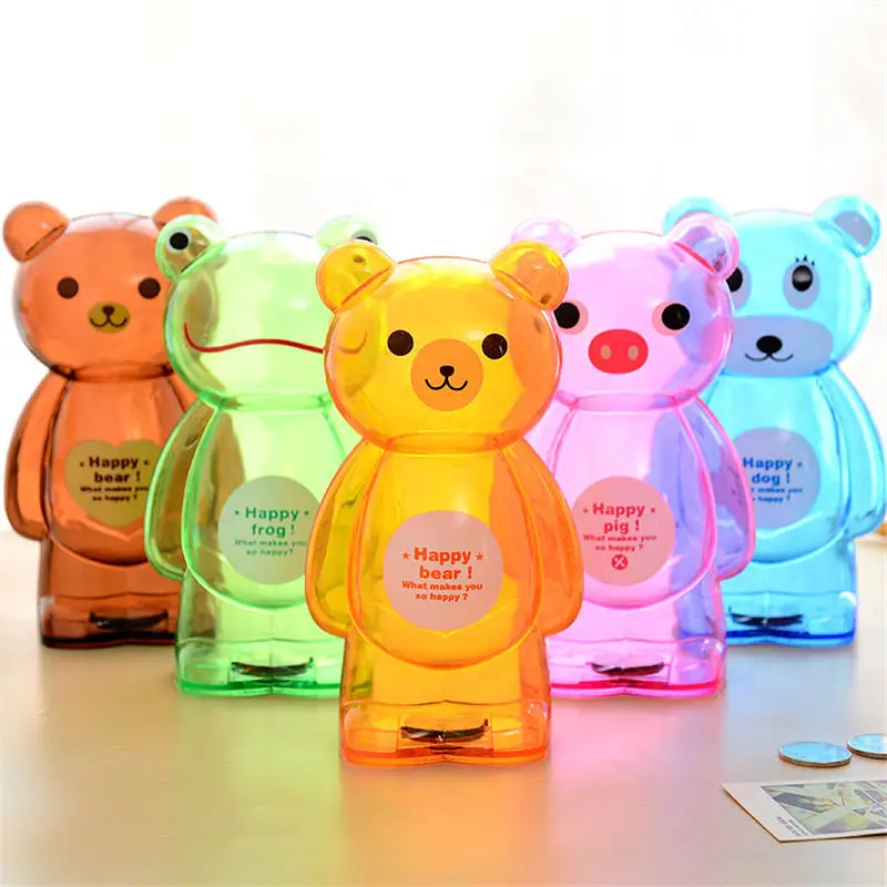 Cartoon Animal Design Large Piggy Bank Transparent Plastic Coin Money Saving Box Children Money Case Birthday Gift 18*10*7.5cm 
Cartoon Animal Design Large Piggy Bank Transparent Plastic Coin Money Saving Box Children Money Case Birthday Gift 18*10*7.5cm