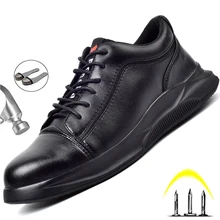 Mens Fashion Leather Safety Shoes Steel Toe Cap Anti-Scalding Industrial Shoes Anti-Smash Work Shoes Steel Toe Shoes Waterproof
Mens Fashion Leather Safety Shoes Steel Toe Cap Anti-Scalding Industrial Shoes Anti-Smash Work Shoes Steel Toe Shoes Waterproof