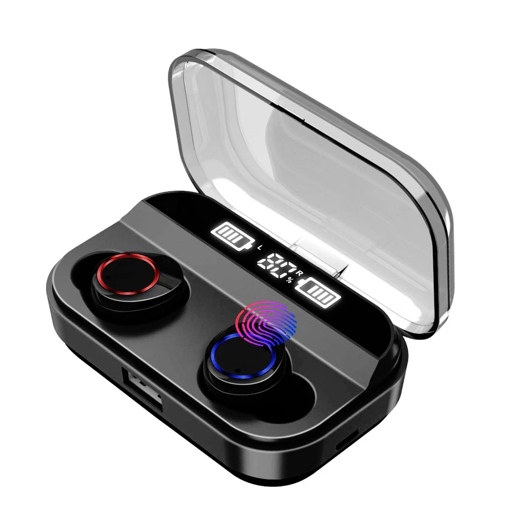 Wireless Earbud TWS X11 Bluetooth 5.0 Earphone Sports Sweatproof Earphones Touch Earbuds with LED Display Charging Case
Wireless Earbud TWS X11 Bluetooth 5.0 Earphone Sports Sweatproof Earphones Touch Earbuds with LED Display Charging Case