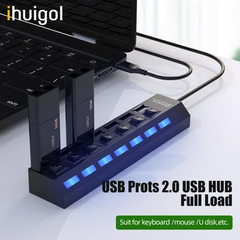 ihuigol USB HUB Charger Data Multi USB Splitter 4/7 Port With Switch Power Adapter Extender Socket USB 2.0 For Tablet Computer
ihuigol USB HUB Charger Data Multi USB Splitter 4/7 Port With Switch Power Adapter Extender Socket USB 2.0 For Tablet Computer