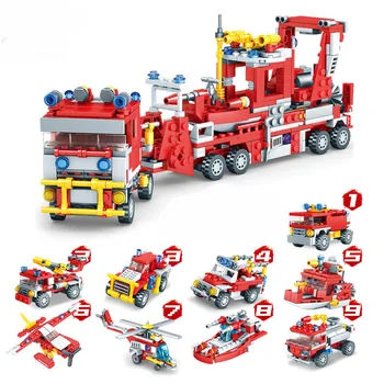 837pcs Fire Fighting 9 In 1 Trucks Car Helicopter Building Blocks Compatible City Firefighter Brick Toys For Children
837pcs Fire Fighting 9 In 1 Trucks Car Helicopter Building Blocks Compatible City Firefighter Brick Toys For Children