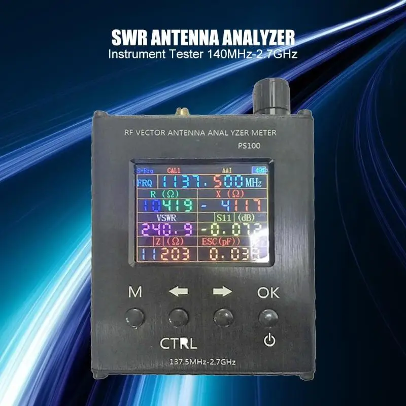 N1201SA ANT SWR 140MHz-2.7GHz Antenna Analyzers Resistance Tester Vector Network Analyzing Tool Resistance Tester
N1201SA ANT SWR 140MHz-2.7GHz Antenna Analyzers Resistance Tester Vector Network Analyzing Tool Resistance Tester