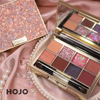 HOJO 8 Colour Eyeshadow Water-proof Eyeglitters Beads Light Glazed Sexy Glitter Long Lasting Makeup Eyeshadow Pallete with Brush
HOJO 8 Colour Eyeshadow Water-proof Eyeglitters Beads Light Glazed Sexy Glitter Long Lasting Makeup Eyeshadow Pallete with Brush