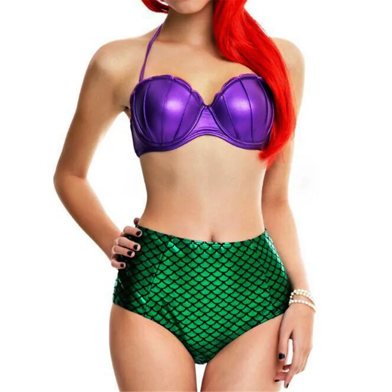 Sexy Women High Waist bikini Set Halter Bra Sparkly Fish Scales Swimwear Two Piece Set Swimsuit Beachwaer
Sexy Women High Waist bikini Set Halter Bra Sparkly Fish Scales Swimwear Two Piece Set Swimsuit Beachwaer