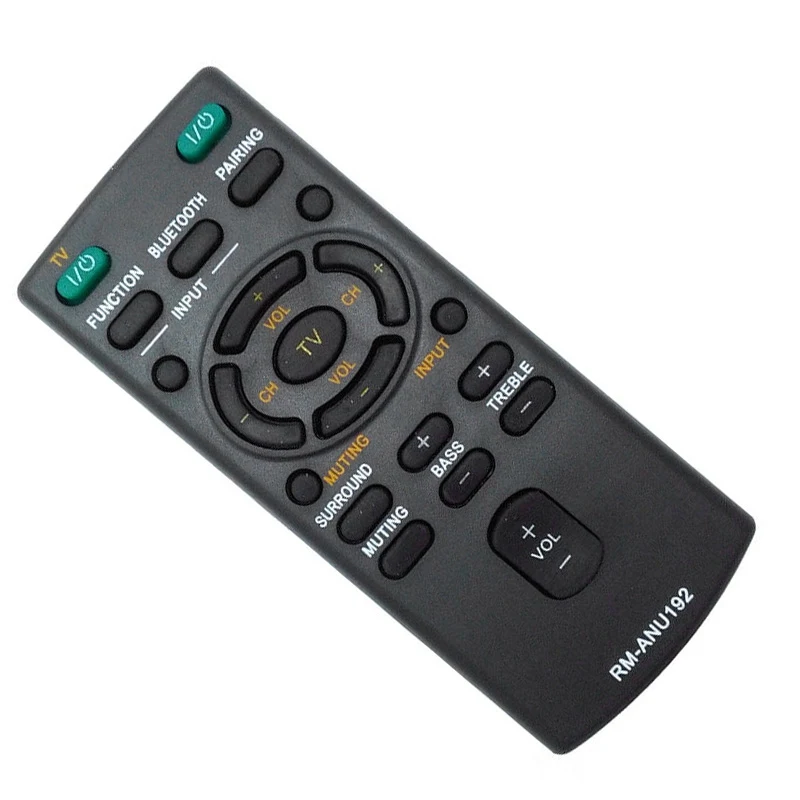Replace Remote Control RM-ANU192 For Sony Soundbar RM-ANU191 HT-CT60BT SA-CT60BT
Replace Remote Control RM-ANU192 For Sony Soundbar RM-ANU191 HT-CT60BT SA-CT60BT