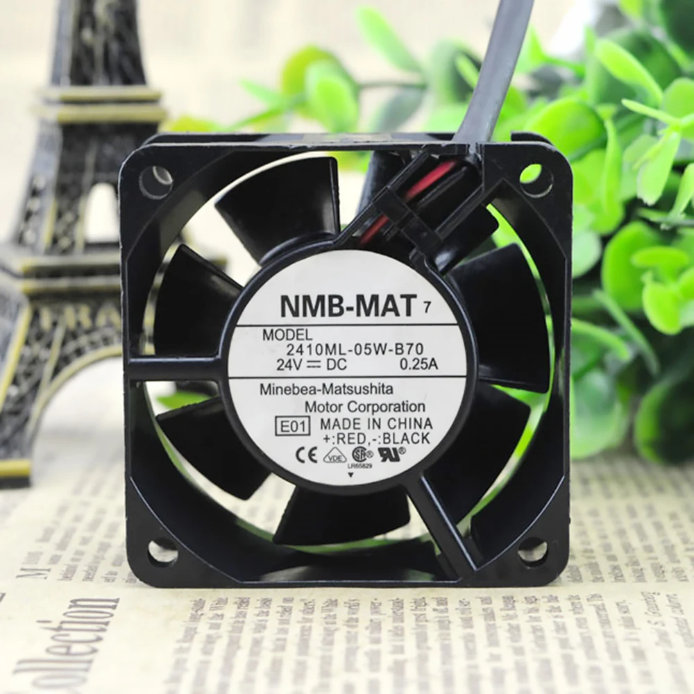 NMB 2410ML-05W-B70 6025 60MM 6CM 60*60*25MM Server case Cooling fan DC 24V 0.25A with 2pin
NMB 2410ML-05W-B70 6025 60MM 6CM 60*60*25MM Server case Cooling fan DC 24V 0.25A with 2pin