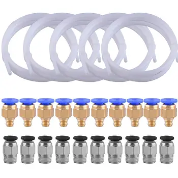 5pcs Teflon Tube PTFE Tubing 5pcs PC4-M6 Fittings 5pcs PC4-M10 Fitting Connector for 3D Printer 1.75mm Filament
5pcs Teflon Tube PTFE Tubing 5pcs PC4-M6 Fittings 5pcs PC4-M10 Fitting Connector for 3D Printer 1.75mm Filament
