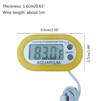 Digital LCD Sensor Aquarium Thermometer Fish Tank Water Temperature Measurement 77UD
Digital LCD Sensor Aquarium Thermometer Fish Tank Water Temperature Measurement 77UD