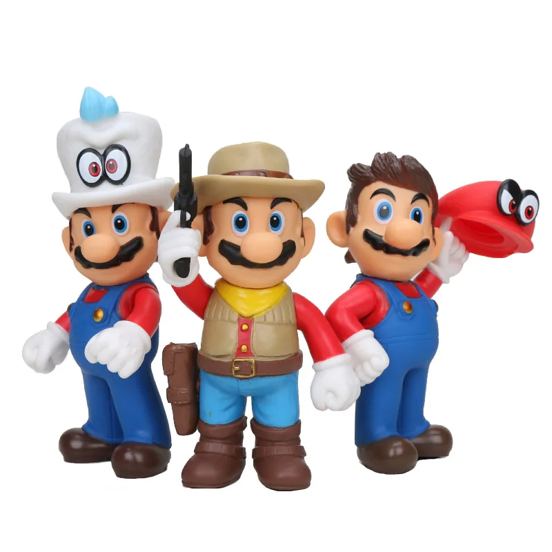 13cm New Design Super Mario Bros Wario Maker Odyssey Cowboy Cappy Cosplay PVC Action Figures Model Dolls Toys
13cm New Design Super Mario Bros Wario Maker Odyssey Cowboy Cappy Cosplay PVC Action Figures Model Dolls Toys