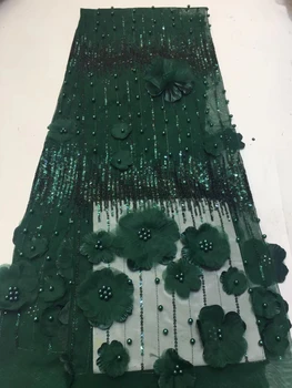Green French Sequins 3D Beaded Lace Fabric Embroidered Flower Tulle Lace Fabric Lace Trim Nigerian African Lace Fabric ZX31981
Green French Sequins 3D Beaded Lace Fabric Embroidered Flower Tulle Lace Fabric Lace Trim Nigerian African Lace Fabric ZX31981
