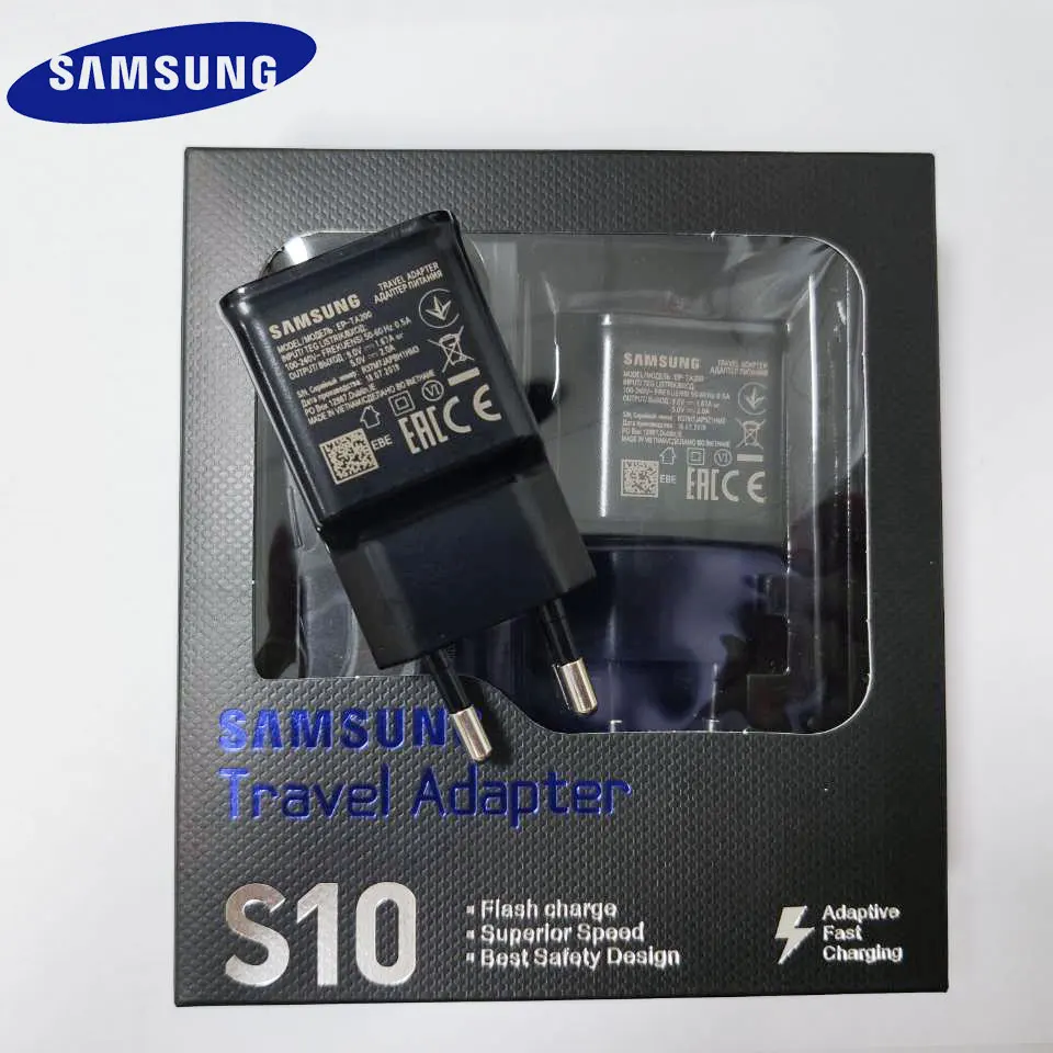 Samsung S10 Fast Charger USB Power Adapter 9V 1.67A Quick Charge Type C Cable for Galaxy S10 S8 S9 Plus A3 A5 A7 2017 note 8 9
Samsung S10 Fast Charger USB Power Adapter 9V 1.67A Quick Charge Type C Cable for Galaxy S10 S8 S9 Plus A3 A5 A7 2017 note 8 9
