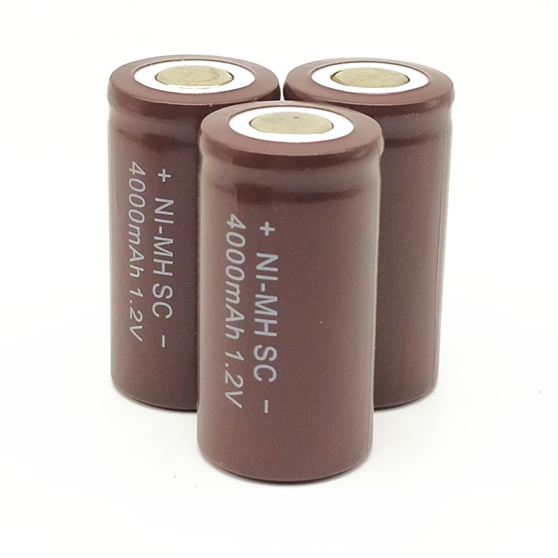 NI-MH SC battery rechargeable battery sub battery SC Ni-MH battery with tab 1.2V 4000mAh for Flashlight/emergency light Electric tool
NI-MH SC battery rechargeable battery sub battery SC Ni-MH battery with tab 1.2V 4000mAh for Flashlight/emergency light Electric tool