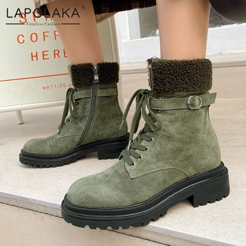 Lapolaka 2020 New Design Comfy Trent INS Luxury Boots Woman Shoes Cow Suede non-slip Belt Buckle Office Shoes Ladies Booties
Lapolaka 2020 New Design Comfy Trent INS Luxury Boots Woman Shoes Cow Suede non-slip Belt Buckle Office Shoes Ladies Booties