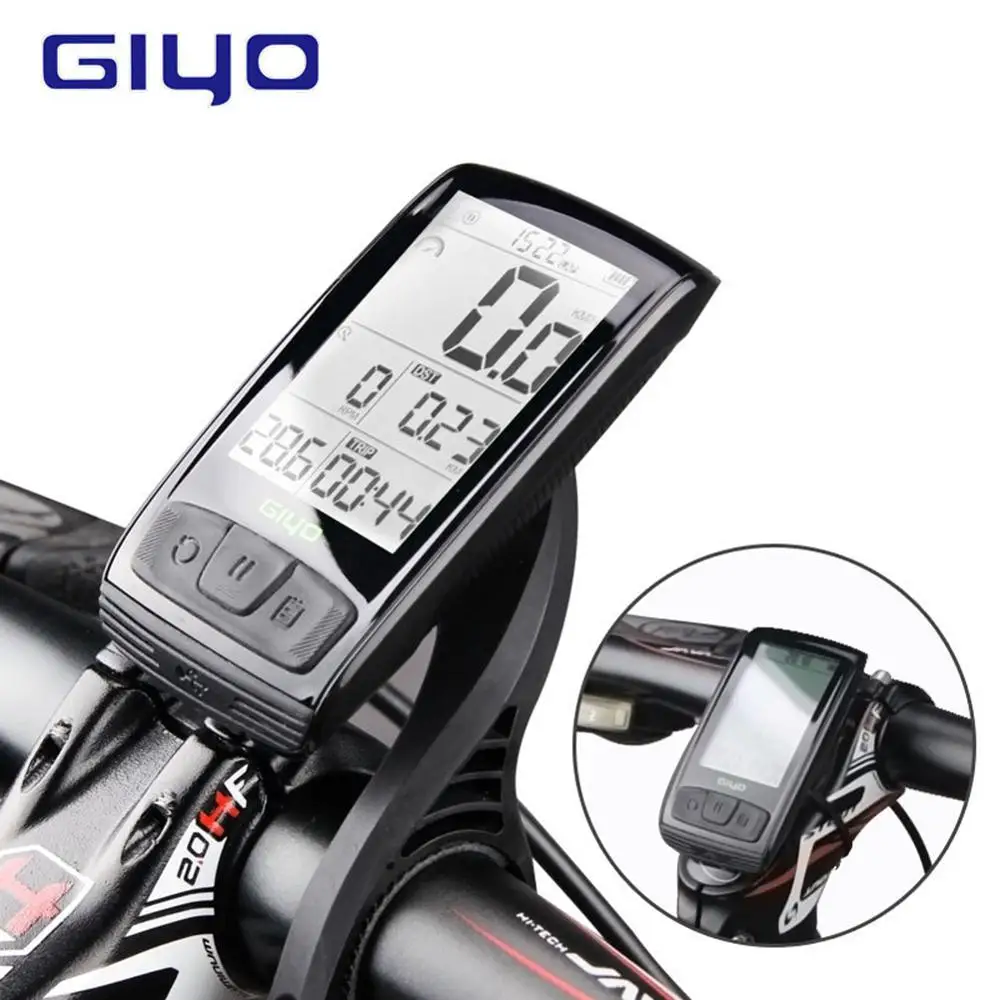 GIYO Bicycle Computer with Heart Rate Monitor Temperature Rechargeable Wireless Bluetooth4.0 Cycling Speedometer Bike Stopwatch
GIYO Bicycle Computer with Heart Rate Monitor Temperature Rechargeable Wireless Bluetooth4.0 Cycling Speedometer Bike Stopwatch