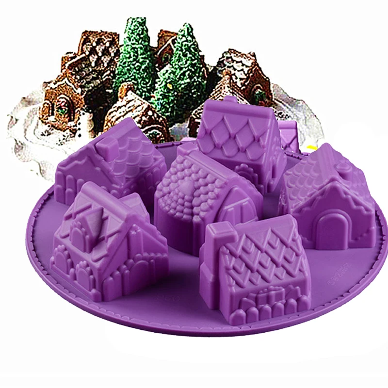 Silicone 3D Christmas Gingerbread House Cake Mold Chocolate for Houses Decorating Cookie Bakeware Mould Cake Tools
Silicone 3D Christmas Gingerbread House Cake Mold Chocolate for Houses Decorating Cookie Bakeware Mould Cake Tools