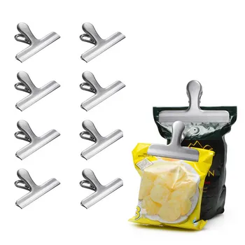 Large Snack Sealing Clips Kitchen Gadgets Multifunction Food Saver Stainless Steel Portable Coffee Beans Seal Clamp
Large Snack Sealing Clips Kitchen Gadgets Multifunction Food Saver Stainless Steel Portable Coffee Beans Seal Clamp