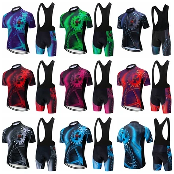 Men Cycling Jersey Set Gear Maillot Ciclismo MTB Sportwear Motocross Road Bike Shirt Top Black Bib Shorts Gel Padded Red Black
Men Cycling Jersey Set Gear Maillot Ciclismo MTB Sportwear Motocross Road Bike Shirt Top Black Bib Shorts Gel Padded Red Black