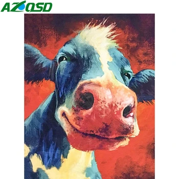 AZQSD DIY Painting By Number Kits Animal Handmade Gift Coloring By Numbers Cow Drawing On Canvas Unframe Decor For Home
AZQSD DIY Painting By Number Kits Animal Handmade Gift Coloring By Numbers Cow Drawing On Canvas Unframe Decor For Home