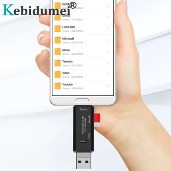 Kebidumei Multi in 1 Type-C Card Reader USB 3.0 SD Card Reader Micro USB OTG Flash Drive Adapter TF Card Reader
Kebidumei Multi in 1 Type-C Card Reader USB 3.0 SD Card Reader Micro USB OTG Flash Drive Adapter TF Card Reader