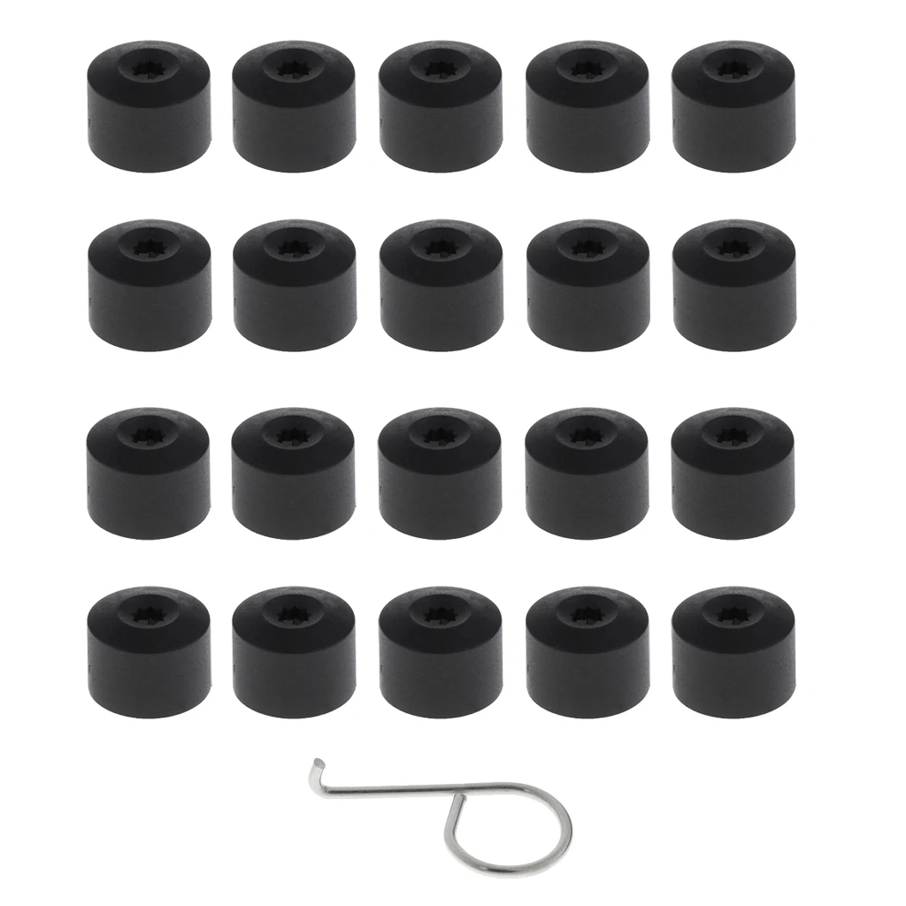 20 Pieces Car Wheel Tyre Center Hub Screw Protective Cap For VW 20 Pieces Car Wheel Tyre Center Hub Screw Protective Cap For VW