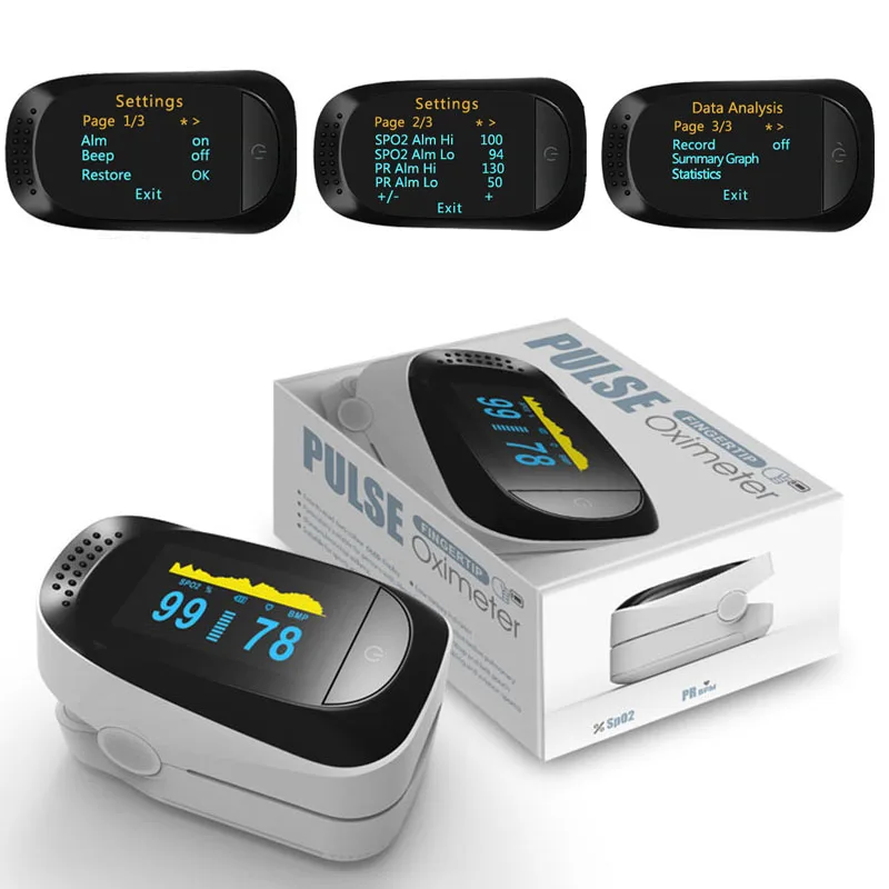 

Pulse Digital CE Fingertip Heart Rate Pulsioximetro OLED Tensiometro Blood Oxygen Meter SPO2 De Pulso Dedo Saturation Oximeter