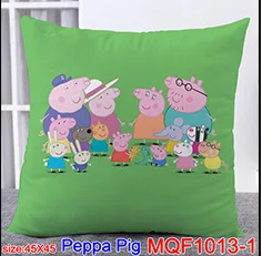 peppa pig cushion cover 45*45cm pillowcase cartoon pillow case for car sofa bedroom kids room living room home decoration gift peppa pig cushion cover 45*45cm pillowcase cartoon pillow case for car sofa bedroom kids room living room home decoration gift
