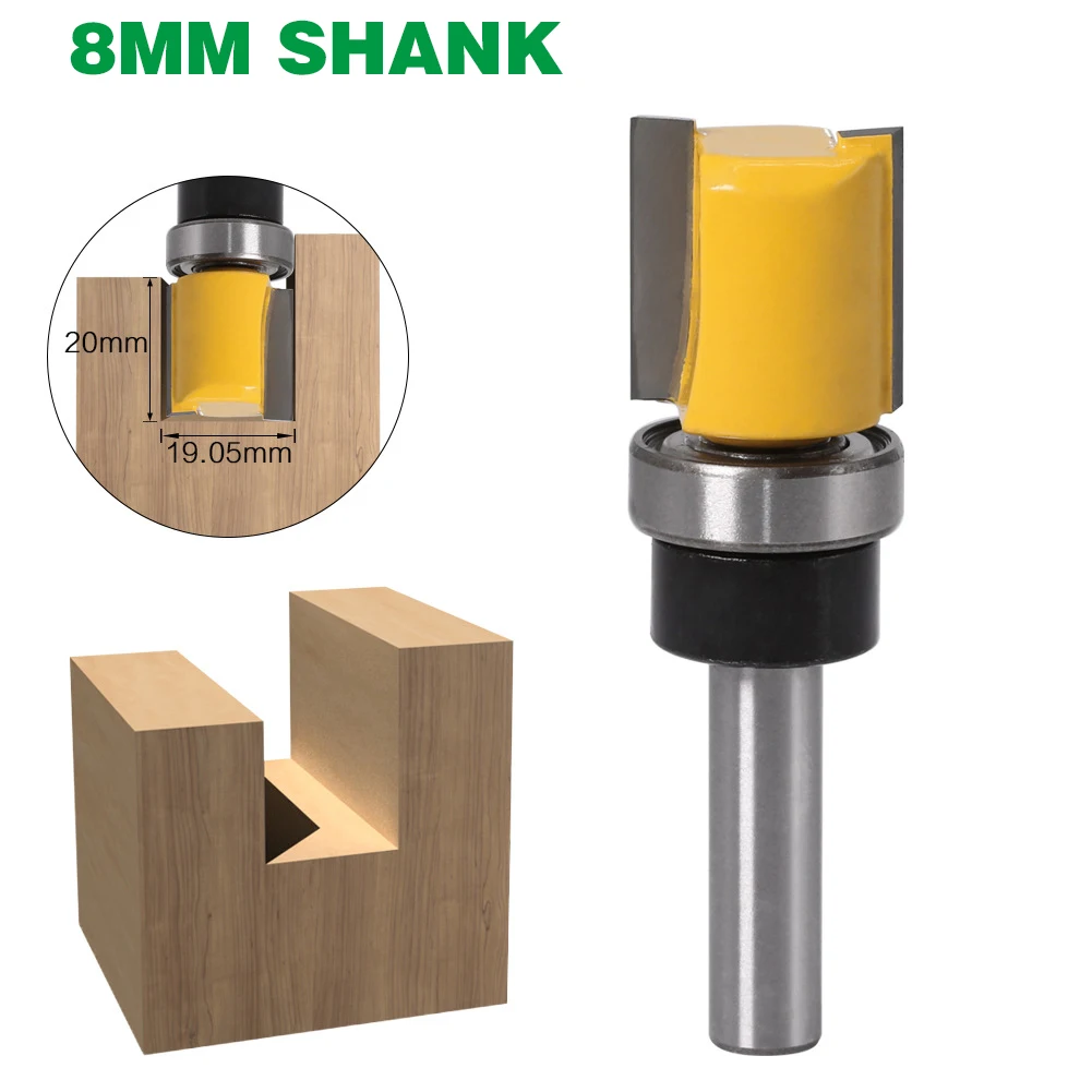 1PC 8MM Shank Milling Cutter Wood Carving Template Trim Hinge Mortising Router Bit Straight End Mill Trimmer Cleaning Flush Trim
1PC 8MM Shank Milling Cutter Wood Carving Template Trim Hinge Mortising Router Bit Straight End Mill Trimmer Cleaning Flush Trim