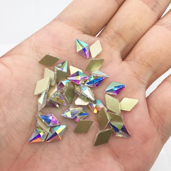 30pcs Crystal AB Rhombus Shape Flat Back Fancy Nail Art Crystal Rhinestones For Wedding Personality Design Beads
30pcs Crystal AB Rhombus Shape Flat Back Fancy Nail Art Crystal Rhinestones For Wedding Personality Design Beads