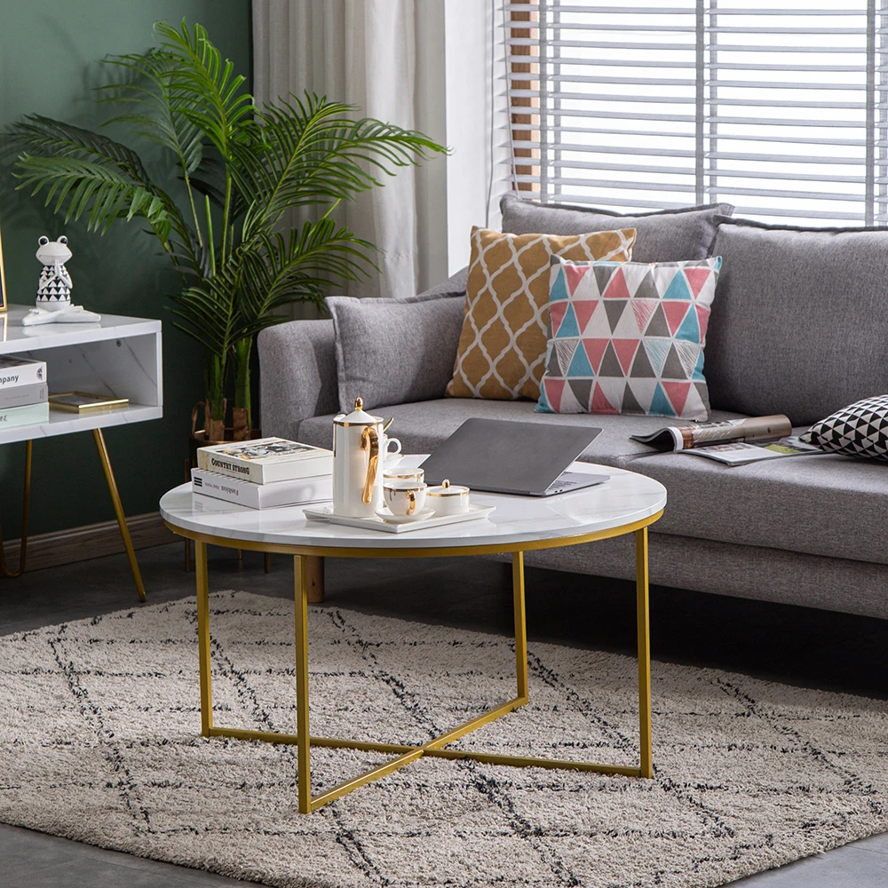 Living Room Countertop MDF Metal Marble Simple Round Coffee Table Tea Table Side Tables Furniture
Living Room Countertop MDF Metal Marble Simple Round Coffee Table Tea Table Side Tables Furniture