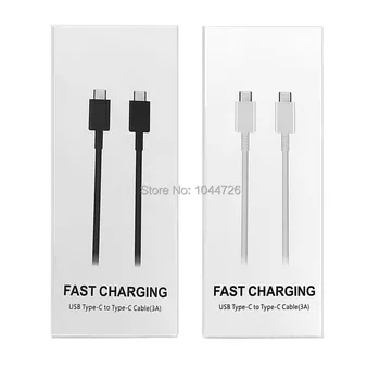 3A Type c To Type c Cable white black Super Fast Charging 1m 3Ft Usb C Cables For Samsung Galaxy s8 s9 s10 note 10 LG
3A Type c To Type c Cable white black Super Fast Charging 1m 3Ft Usb C Cables For Samsung Galaxy s8 s9 s10 note 10 LG