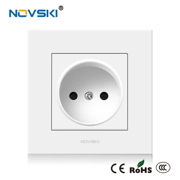 NOVSKI European Standard Switch Socket electrical wall socket grounded mounting box power socket 16A PC plastic panel 86 * 86 mm
NOVSKI European Standard Switch Socket electrical wall socket grounded mounting box power socket 16A PC plastic panel 86 * 86 mm