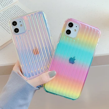 Fashion Laser Gradient Stripe Phone Case For iPhone 11 11 Pro Max X XR XS Max Soft TPU PC Hard Clear Phone Back Cover Case
Fashion Laser Gradient Stripe Phone Case For iPhone 11 11 Pro Max X XR XS Max Soft TPU PC Hard Clear Phone Back Cover Case
