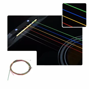 6Pcs Guitar String Multiple Color 1-6 E B G D A E Colorful Firm Copper Alloy Guitar Strings Set for Acoustic Guitar Equipment
6Pcs Guitar String Multiple Color 1-6 E B G D A E Colorful Firm Copper Alloy Guitar Strings Set for Acoustic Guitar Equipment