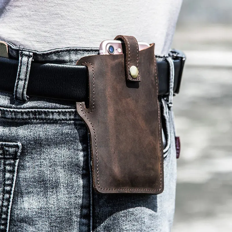 Real Leather Men Casual Design Small Waist Bag Cowhide Fashion Hook Bum Bag Waist Belt Pack Cigarette Case 5.8" Phone Pouch 
Real Leather Men Casual Design Small Waist Bag Cowhide Fashion Hook Bum Bag Waist Belt Pack Cigarette Case 5.8" Phone Pouch