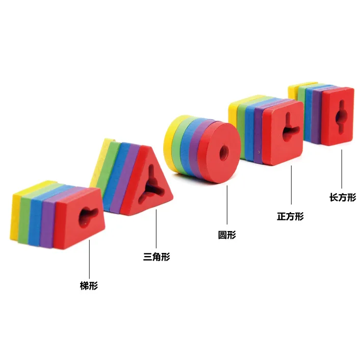 Wooden Toys Five Column Set Building Blocks Color Shape Cognitive Matching Five Column Geometry Trap Toy
Wooden Toys Five Column Set Building Blocks Color Shape Cognitive Matching Five Column Geometry Trap Toy