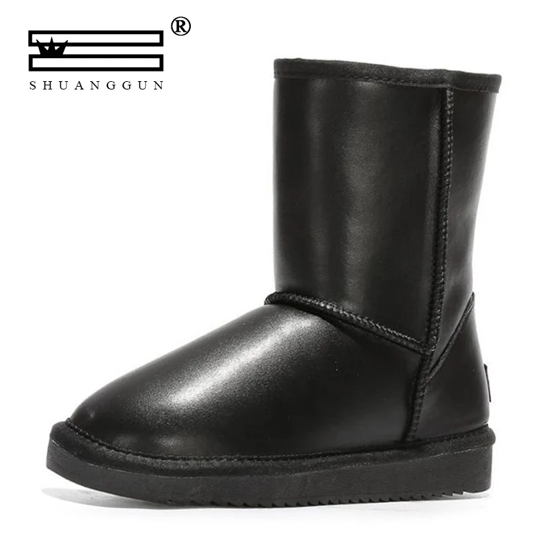 SHUANGGUN 100% Genuine Cowhide leather Snow boots women Top quality Australia Boots Winter Boots for women Warm Botas Mujer
SHUANGGUN 100% Genuine Cowhide leather Snow boots women Top quality Australia Boots Winter Boots for women Warm Botas Mujer