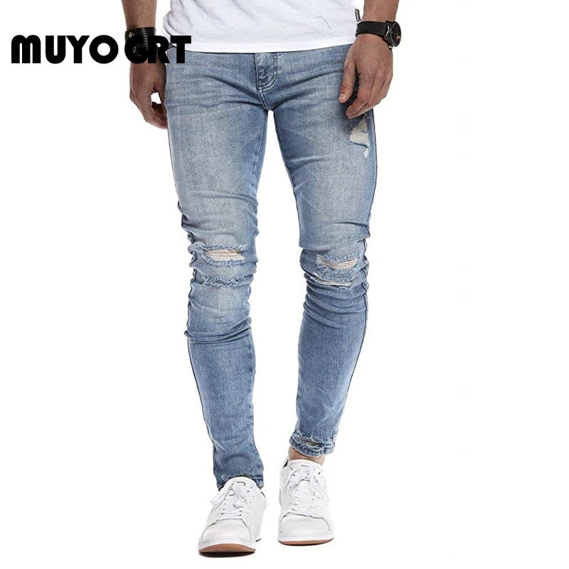 MUYOGRT Men Jeans Solid Color Casual Jeans Distressed Holes Slim Zipper Male Autumn Jeans Pencil Pants Men Denim Trousers
MUYOGRT Men Jeans Solid Color Casual Jeans Distressed Holes Slim Zipper Male Autumn Jeans Pencil Pants Men Denim Trousers