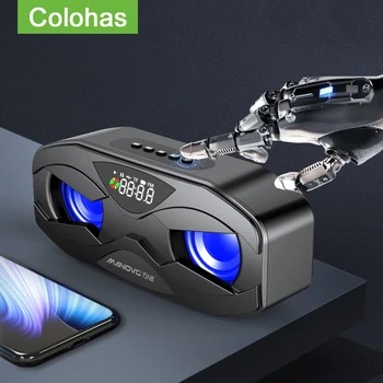 Cool Robot Design Bluetooth Speaker LED Rhythm Flash Wireless Speaker Loudspeaker For PC Computer Speaker FM Alarm Clock TF
Cool Robot Design Bluetooth Speaker LED Rhythm Flash Wireless Speaker Loudspeaker For PC Computer Speaker FM Alarm Clock TF