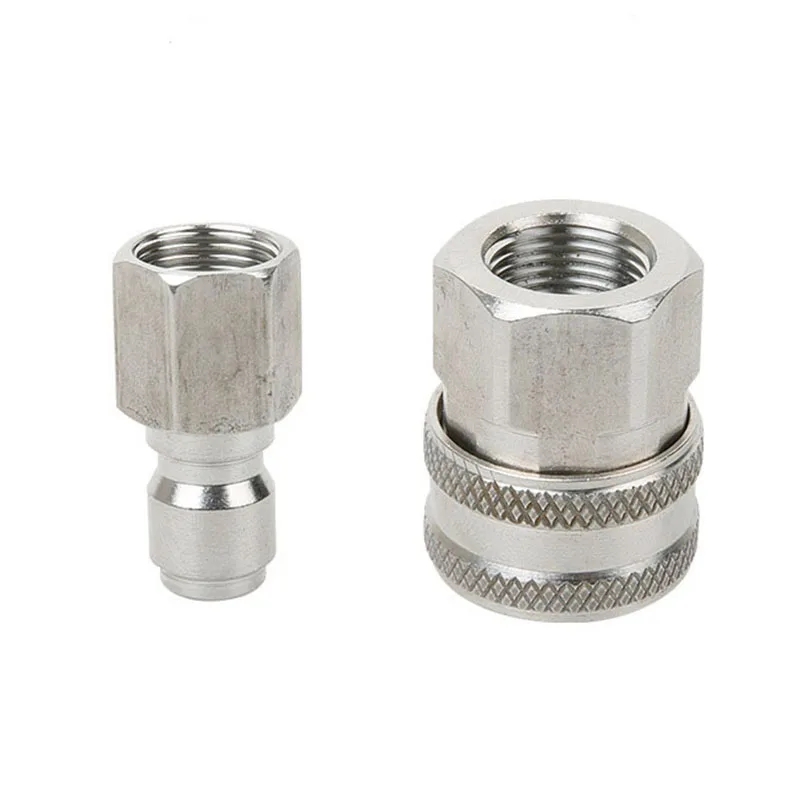 G3/8 Connector Kit For High Pressure Washer Stainless Steel Quick Connect Male+Female durable home graden supplies
G3/8 Connector Kit For High Pressure Washer Stainless Steel Quick Connect Male+Female durable home graden supplies