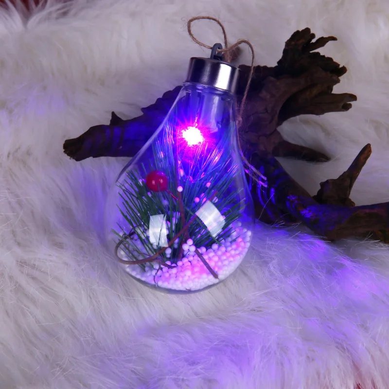 Home Holiday DIY Plastic Christmas Tree LED Lamp Pendant Bulb Shaped Clear Hanging Ball Drop Ornaments Christmas Pendant at home
Home Holiday DIY Plastic Christmas Tree LED Lamp Pendant Bulb Shaped Clear Hanging Ball Drop Ornaments Christmas Pendant at home