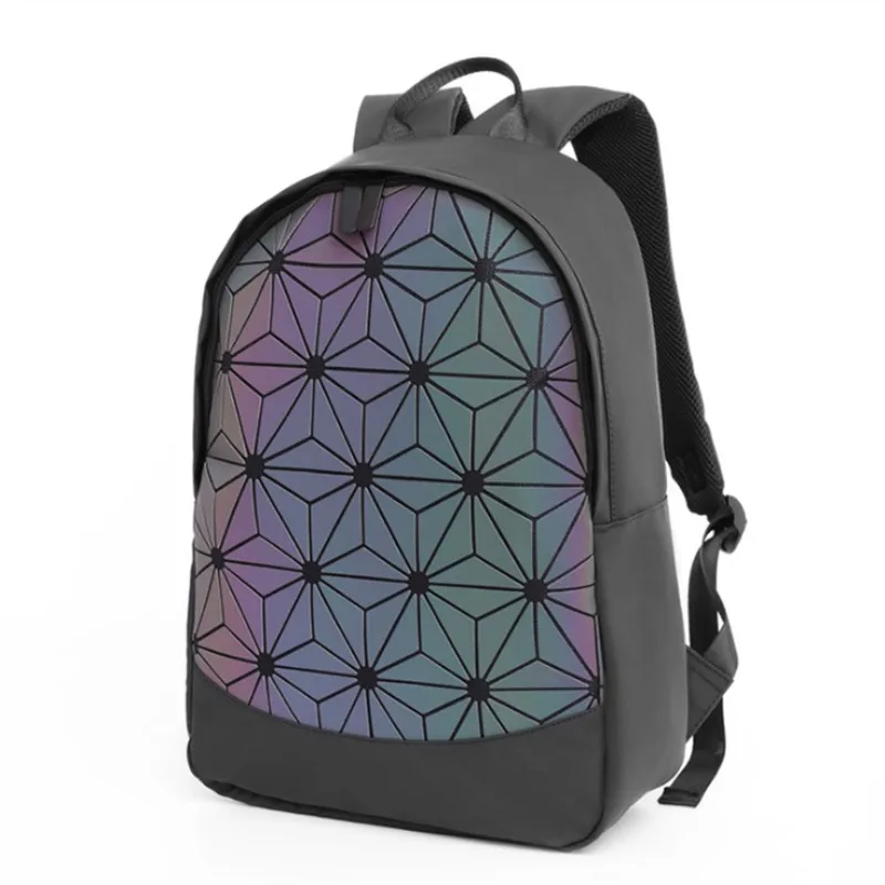 Fashion Women Backpack PVC Geometric Luminous Backpack 2019 New Travel Bags for School Back Pack Holographic Backpacks
Fashion Women Backpack PVC Geometric Luminous Backpack 2019 New Travel Bags for School Back Pack Holographic Backpacks