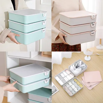 Behogar 3pcs/set Underwear Storage Box Home Wardrobe Drawer Closet Organizer Case Container with Lid for Socks Bras Underpants
Behogar 3pcs/set Underwear Storage Box Home Wardrobe Drawer Closet Organizer Case Container with Lid for Socks Bras Underpants