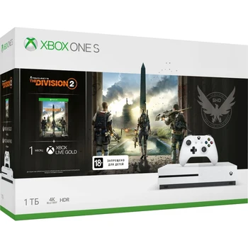 Game console Microsoft Xbox One S with 1 TB of memory, game Tom Clancys the Division 2, 234-00882, White
Game console Microsoft Xbox One S with 1 TB of memory, game Tom Clancys the Division 2, 234-00882, White