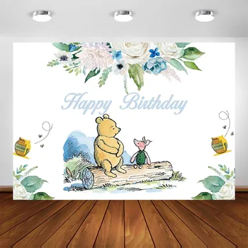 Winnie the Pooh Birthday Party Decoration Backdrop Winnie Bear Photography Background Baby Shower Party Banner Custom Photocall
Winnie the Pooh Birthday Party Decoration Backdrop Winnie Bear Photography Background Baby Shower Party Banner Custom Photocall