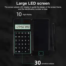 Button Lock Function with Stylus Solar 10-Digit Calculator Electronic Drawing Board for Study
Button Lock Function with Stylus Solar 10-Digit Calculator Electronic Drawing Board for Study