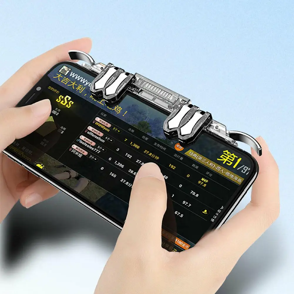 BEESCLOVER Mobile Gaming 6 Finger Controlle 6 Finger Controller Trigger Game Fire Button Handle Gamepad for PUBG iOS Android r60
BEESCLOVER Mobile Gaming 6 Finger Controlle 6 Finger Controller Trigger Game Fire Button Handle Gamepad for PUBG iOS Android r60
